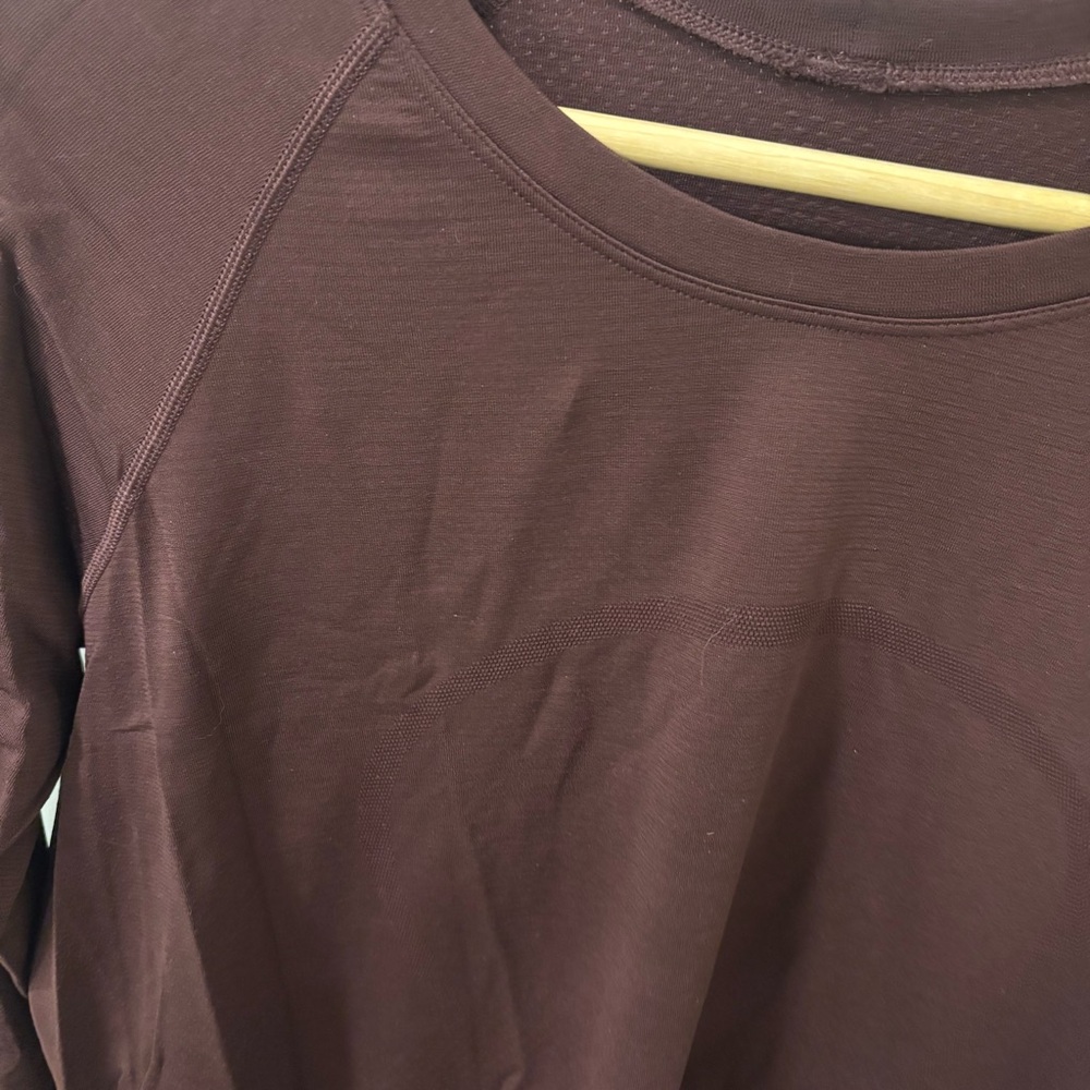 Lululemon Lululemon Swiftly Tech Long Sleeve 2.0 Cassis Burgundy Merlot 12 - Picture 4 of 8